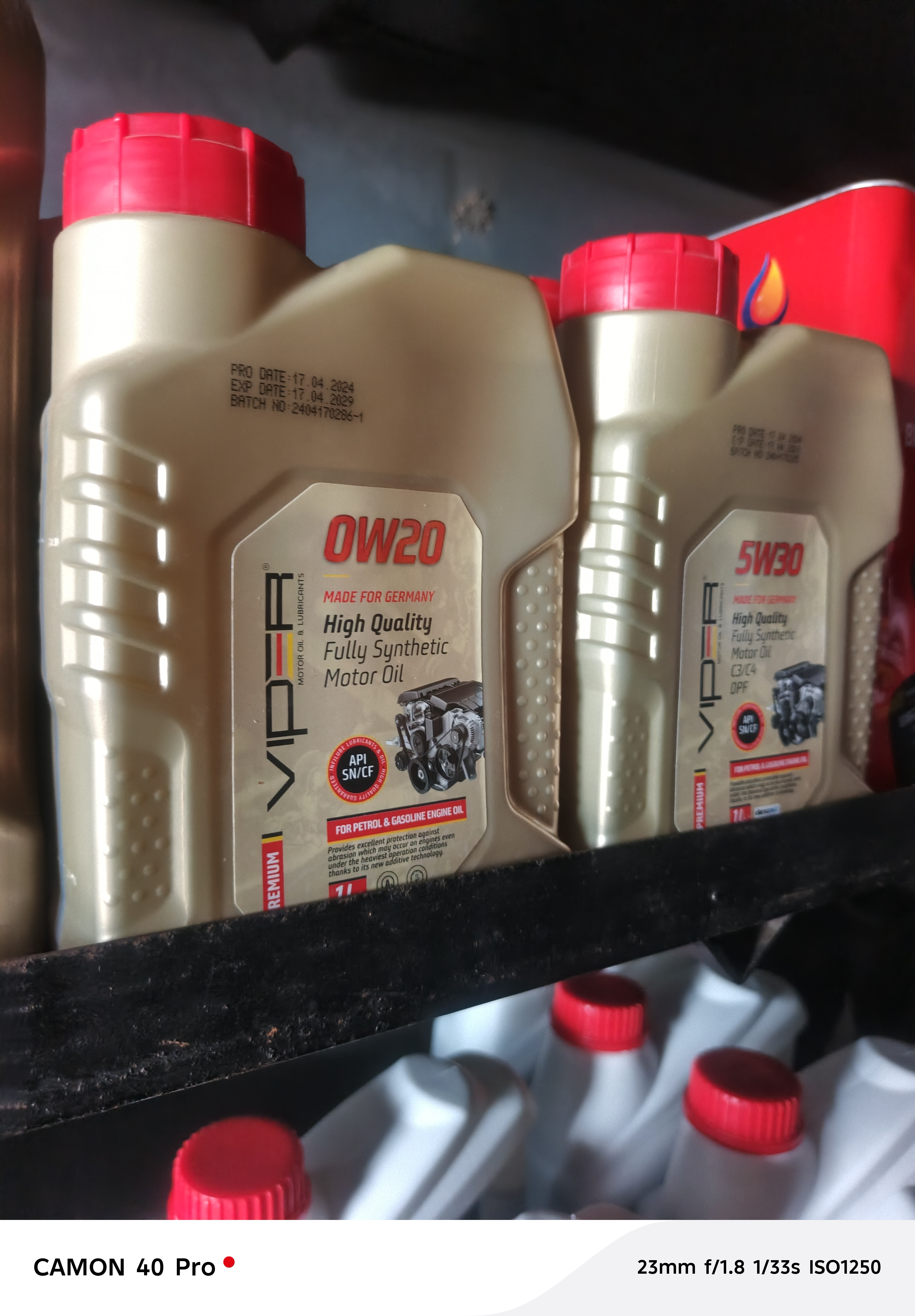 VIPOIL 0W-20 Fully Synthetic Engine Oil – C3/C4 DPF, 1 Litres thumbnail 2